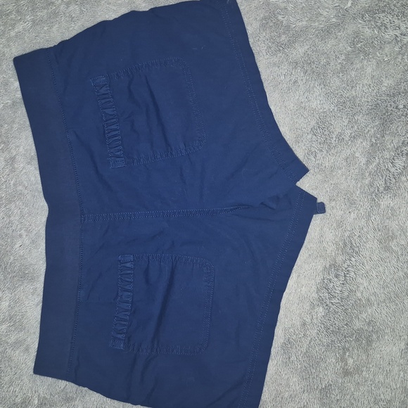 a.n.a Deep Blue Drawstring Shorts - Picture 2 of 8